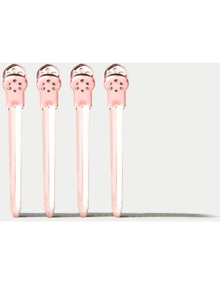 Clips de Pelo Metálicos Framar Oro Rosa - Paquete de 4