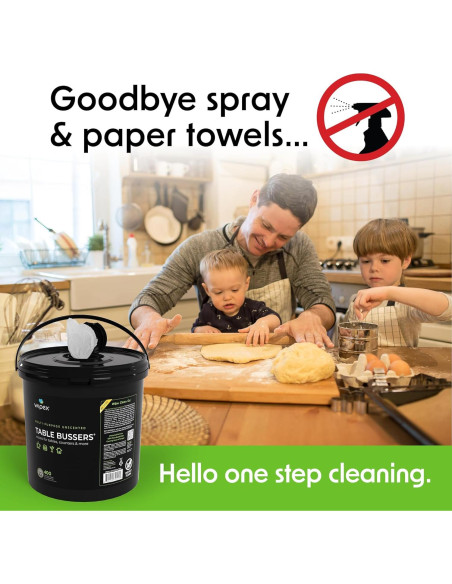 Toallitas de Limpieza Natural Wipex 400 Unidades - Multi Superficie