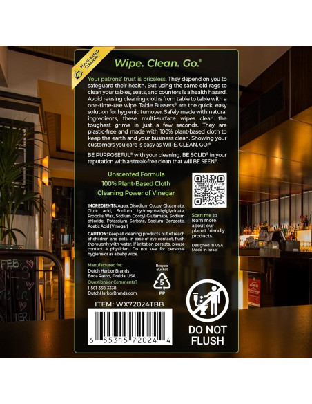 Toallitas de Limpieza Natural Wipex 400 Unidades - Multi Superficie