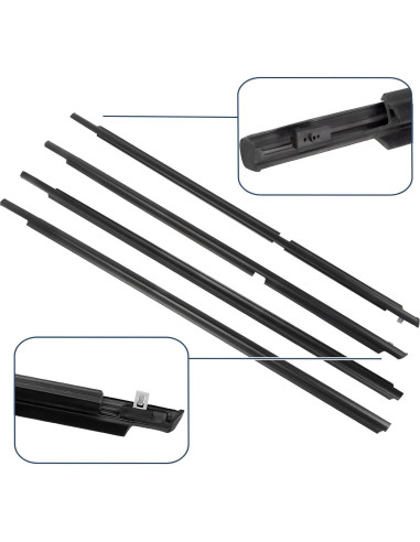 Sello de Moldura de Ventana ItranMc para Toyota 4Runner 2003-2009