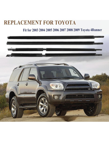 Sello de Moldura de Ventana ItranMc para Toyota 4Runner 2003-2009