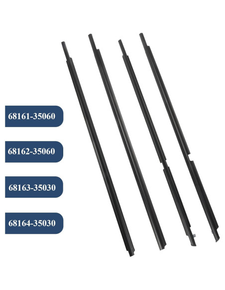 Sello de Moldura de Ventana ItranMc para Toyota 4Runner 2003-2009