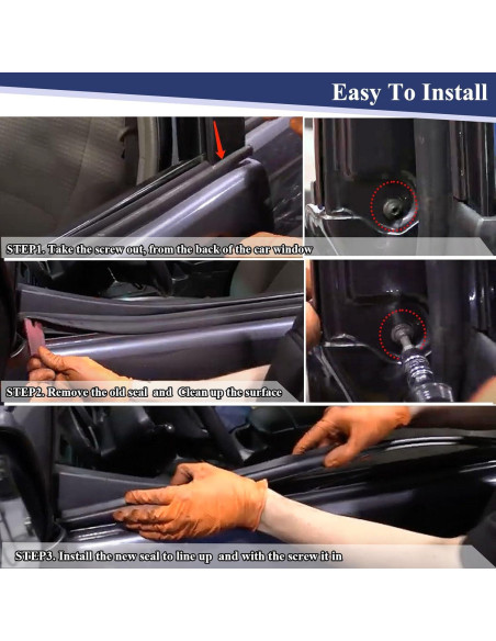 Sello de Moldura de Ventana ItranMc para Toyota 4Runner 2003-2009