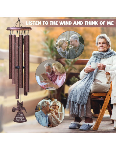 Campanas de Viento Memorial Synhonty Colibrí Bronce 81.3 cm