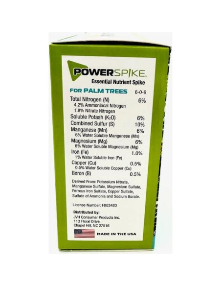 Espiga de Fertilizante para Palmeras JVH 10 Unidades 1.45 kg