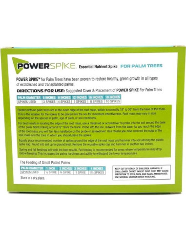 Espiga de Fertilizante para Palmeras JVH 10 Unidades 1.45 kg