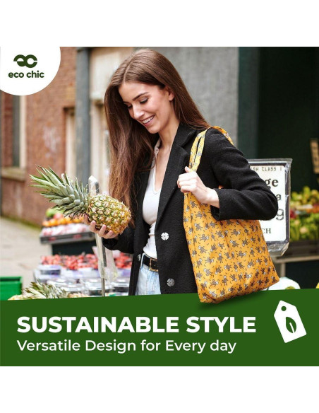 Bolsa de Compras Reutilizable ECO CHIC - Plegable e Impermeable
