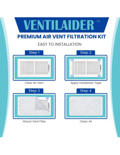 Juego de Filtros de Ventilación 16x60 cm Ventilaider 2