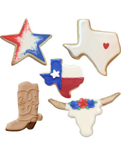 Set de Cortadores de Galletas Ann Clark 5 Piezas Texas 2