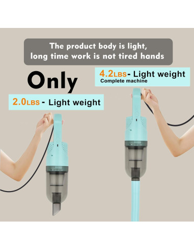 Aspiradora de varilla SIPPON 100W con filtro HEPA y cable