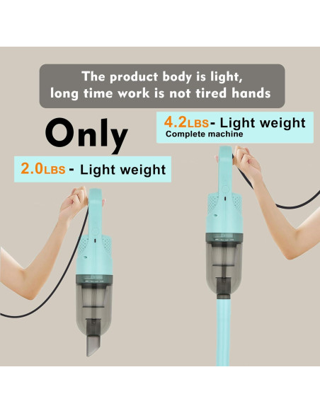 Aspiradora de varilla SIPPON 100W con filtro HEPA y cable