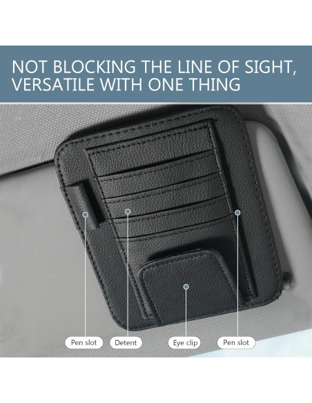 Organizador de Visera de Coche Anyhut - Soporte para Gafas y Documentos