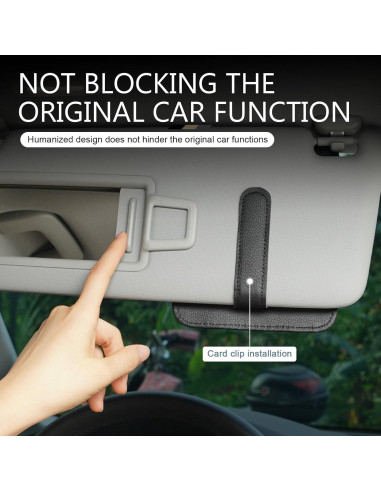 Organizador de Visera de Coche Anyhut - Soporte para Gafas y Documentos