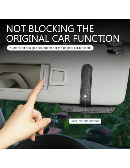 Organizador de Visera de Coche Anyhut - Soporte para Gafas y Documentos
