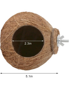 Nido de Cría para Aves Hypeety de Coco Natural 10-15cm 2
