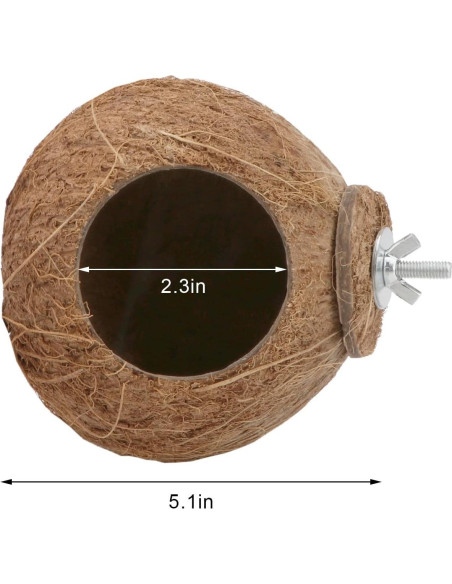 Nido de Cría para Aves Hypeety de Coco Natural 10-15cm