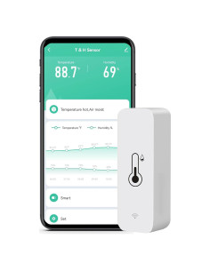 Higrómetro Termómetro WiFi SENCKIT TH-01, Monitoreo Remoto