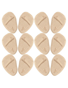 6 Pares Almohadillas Metatarsales Viybtue Beige Confort Tacones