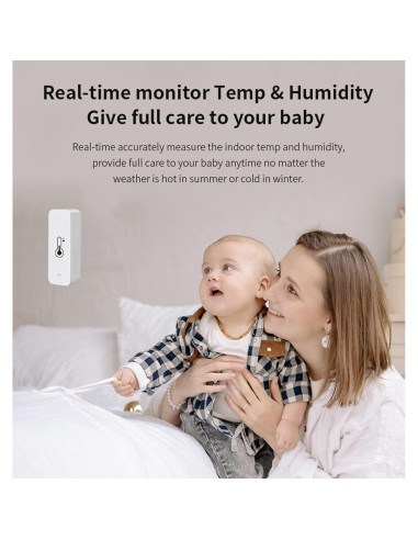 Higrómetro Termómetro WiFi SENCKIT TH-01, Monitoreo Remoto