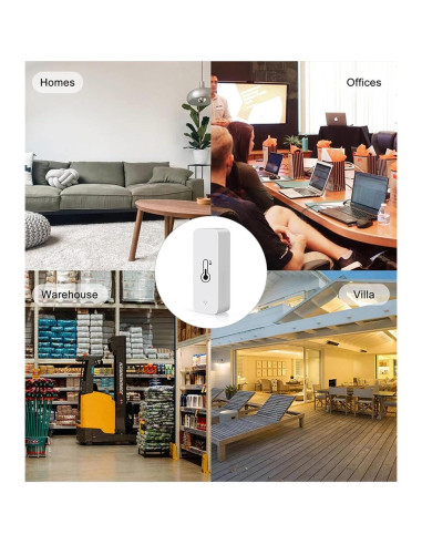 Higrómetro Termómetro WiFi SENCKIT TH-01, Monitoreo Remoto