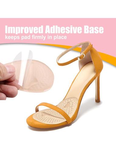 6 Pares Almohadillas Metatarsales Viybtue Beige Confort Tacones