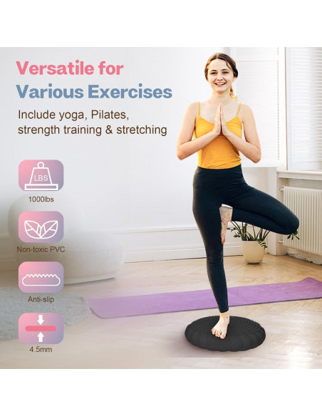 Cojín Inestable Kisnbld 34cm para Niños y Adultos - Mejora Postura