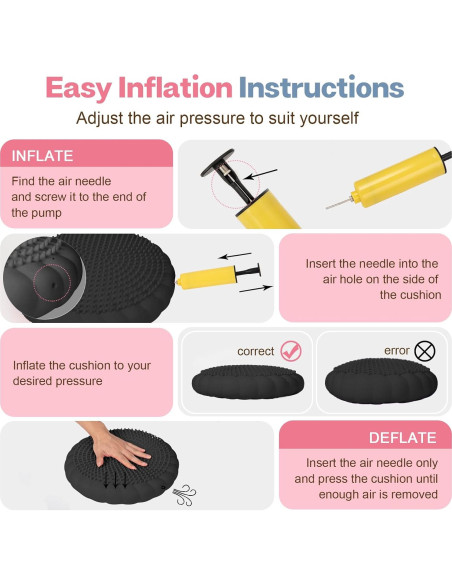 Cojín Inestable Kisnbld 34cm para Niños y Adultos - Mejora Postura