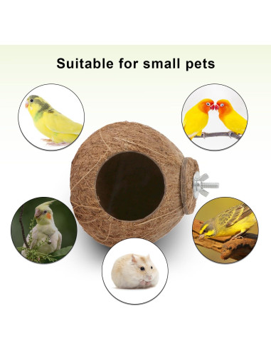 Nido de Cría para Aves Hypeety de Coco Natural 10-15cm
