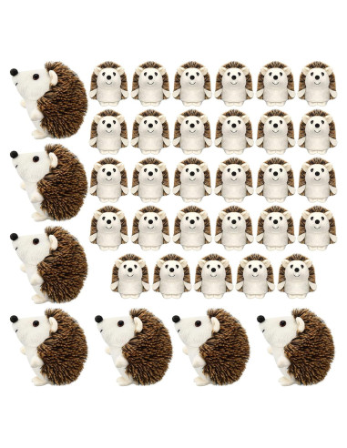 Zubebe Mini Juguete Erizo Peluche 10 cm - 24 Pzs para Niños