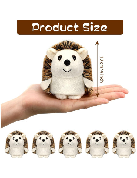 Zubebe Mini Juguete Erizo Peluche 10 cm - 24 Pzs para Niños