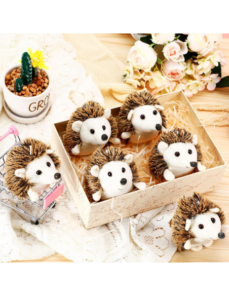 Zubebe Mini Juguete Erizo Peluche 10 cm - 24 Pzs para Niños