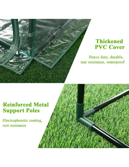 Invernadero Mini Portátil U'Artlines 1.83x0.91 m PVC Impermeable