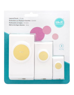 Troqueles en Capas We R Memory Keepers - Círculos 3 Piezas 1.6-3.8 cm 2