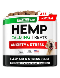 Golosinas Calmantes para Perros STRELLALAB 120 Ct Tocino