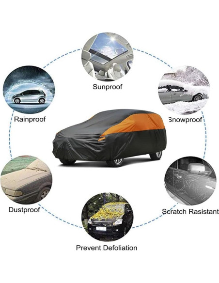 Cubierta SUV GUNHYI YM Impermeable Ajuste Universal 460cm