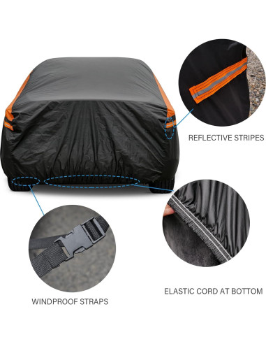 Cubierta SUV GUNHYI YM Impermeable Ajuste Universal 460cm