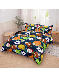 Juego de Edredón Deportivo Twin 5 Piezas MWMWMW - Microfibra 2