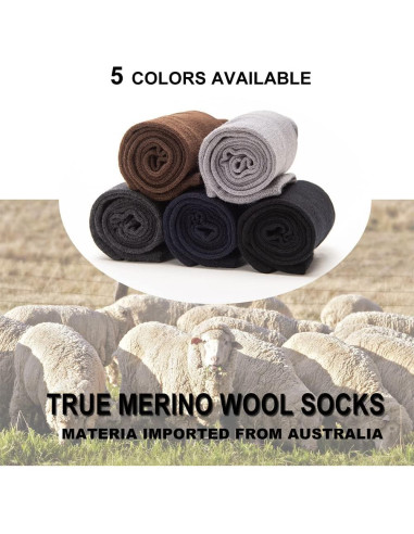Calcetines Finos de Lana Merino LIXIA para Hombre - Paquete de 3