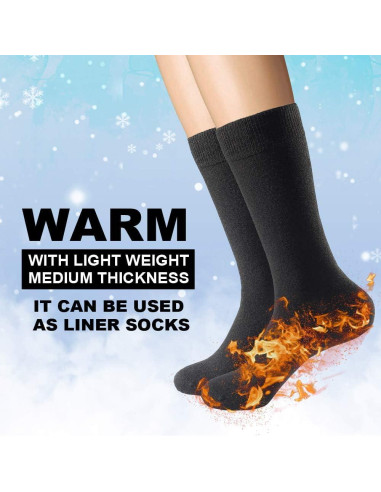 Calcetines Finos de Lana Merino LIXIA para Hombre - Paquete de 3