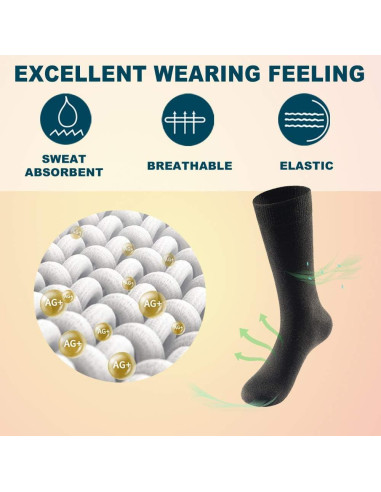 Calcetines Finos de Lana Merino LIXIA para Hombre - Paquete de 3