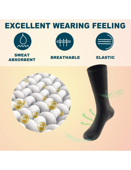 Calcetines Finos de Lana Merino LIXIA para Hombre - Paquete de 3