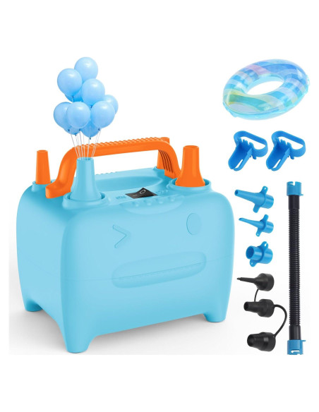 Bomba de globo eléctrica OWill CQB-B 600W portátil doble boquilla
