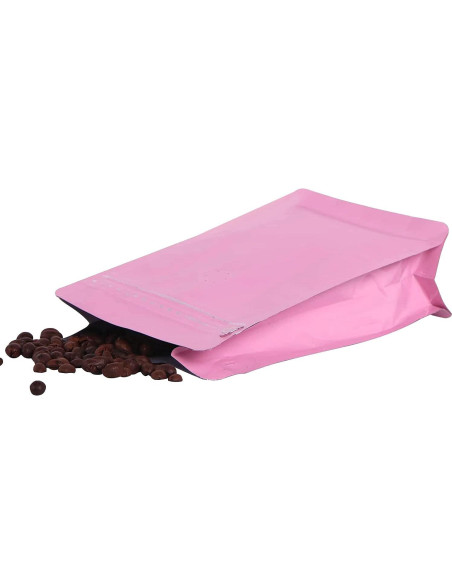 Bolsas de Café Aluminio REMTAP 227g 50pcs Reutilizables Rosa