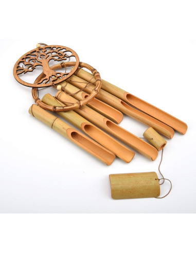 Campanas de Viento de Bambú XINRUI 87.6 cm Decoración Jardín