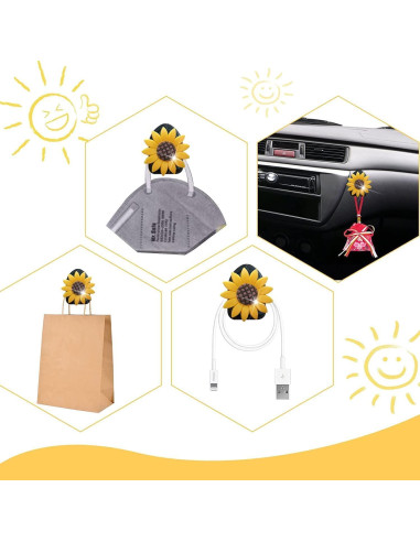 Clip de Ventilación para Auto Galyacht con Rhinestones 4 Pcs