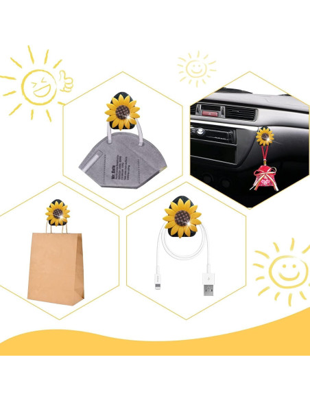 Clip de Ventilación para Auto Galyacht con Rhinestones 4 Pcs