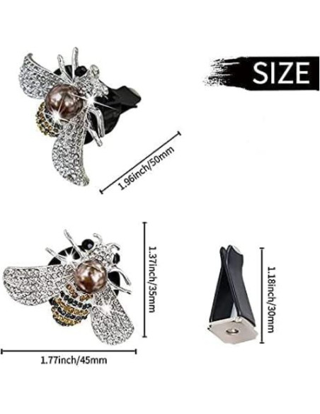 Clip de Ventilación para Auto Galyacht con Rhinestones 4 Pcs