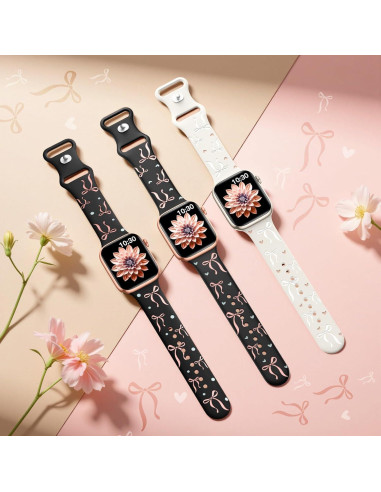 Banda Floral de Silicona SuperNaNa para Apple Watch 38-49mm