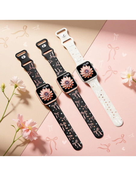 Banda Floral de Silicona SuperNaNa para Apple Watch 38-49mm