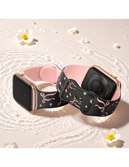 Banda Floral de Silicona SuperNaNa para Apple Watch 38-49mm